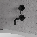 Y Unterputz Waschtischarmatur Schwarz Seidenmatt Y1215NBL