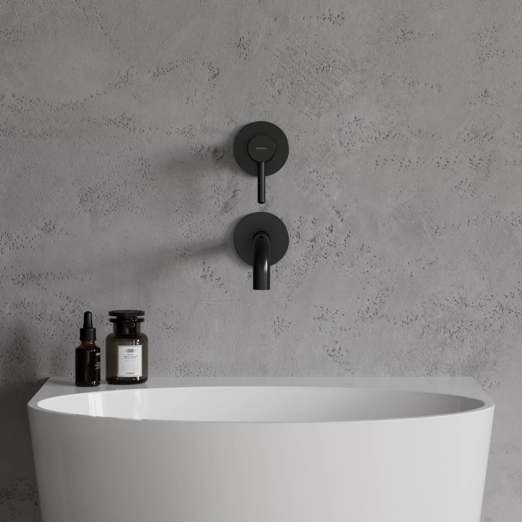 Y Unterputz Waschtischarmatur Schwarz Seidenmatt Y1215NBL