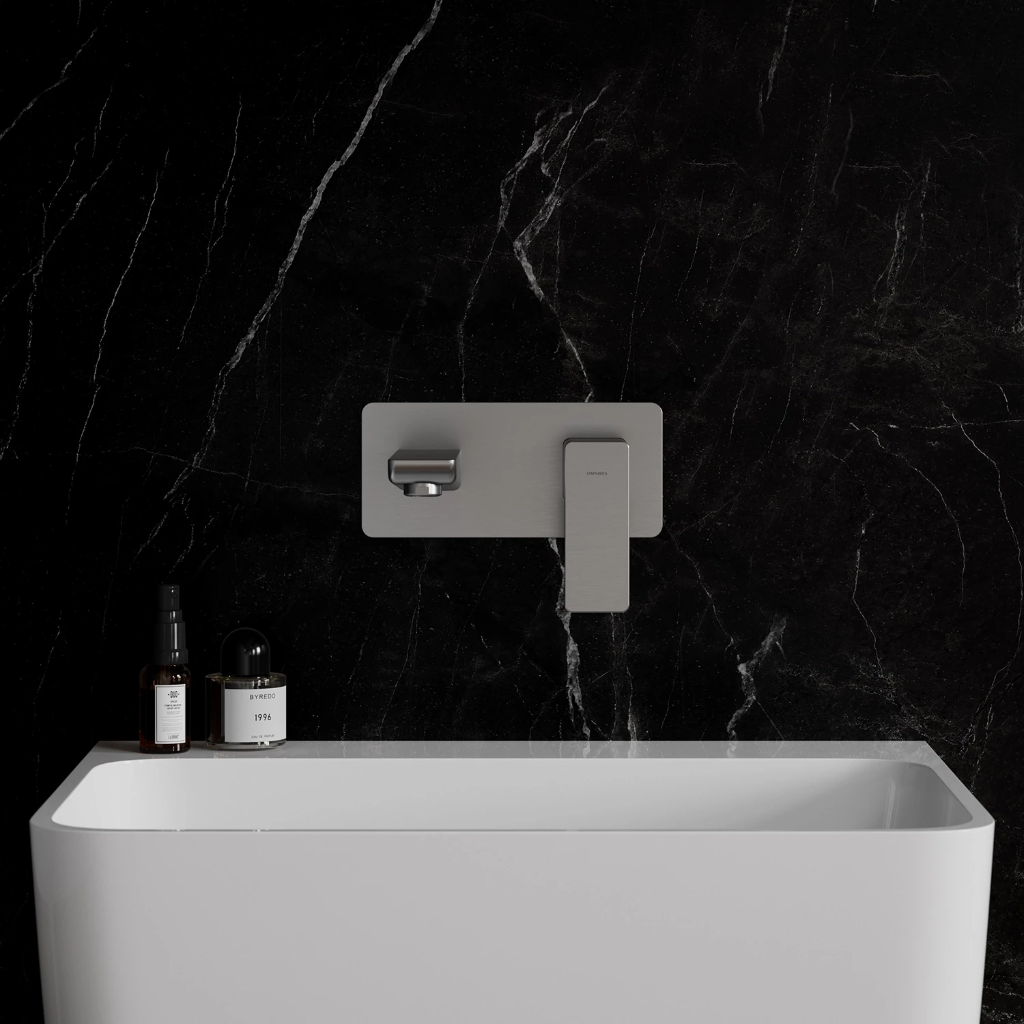 Parma Unterputz Waschtischarmatur Nickel gebürstet PM7415IN