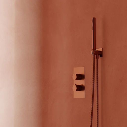 CONTOUR Unterputz-Duschsystem mit Thermostat Kupfer gebürstetet (CPB)