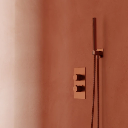 CONTOUR Unterputz-Duschsystem mit Thermostat Kupfer gebürstetet (CPB)