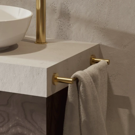 Modern Project Handtuchbügel, 60 cm Gold gebürstetet (GLB)