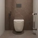 Nelson Hängend Toilettenbürste Graphit gebürstet (GR)