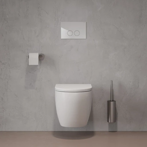 Modern Project Hängend Toilettenbürste Nickel gebürstet (NI)