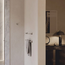  Art Line doppelter Handtuchhalter, Chrom poliert (CR)