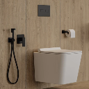  Nelson Toilettenpapierhalter, Schwarz matt (BLM)