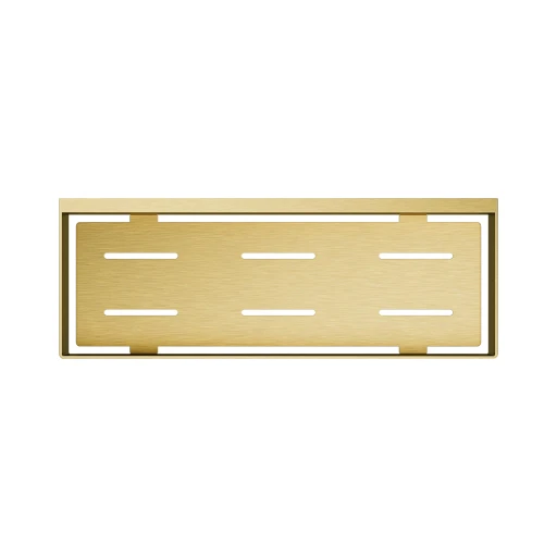 Uni Duschkorb,  30 x 5 x 11 cm   Gold gebürstetet (GLB)