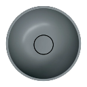 Shell M+  Aufsatzwaschtisch, Ø35 cm Ash grey matt (AG)