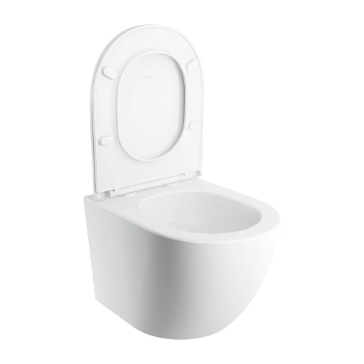 Ottawa Wand-WC SILENT POWER™ mit WC-Sitz mit Absenkautomatik, 49 x 37 cm  Weiß matt (BM)