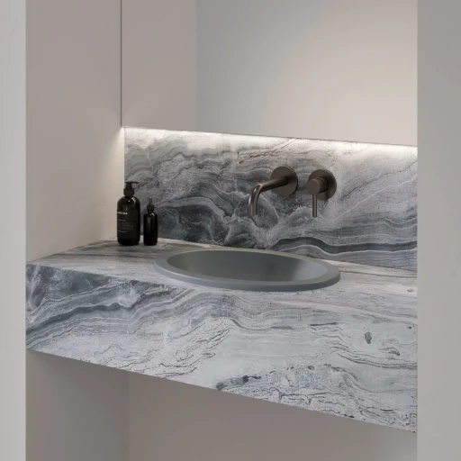 Shell M+  Aufsatzwaschtisch,  38 x 25 cm  Ash grey matt (AG)