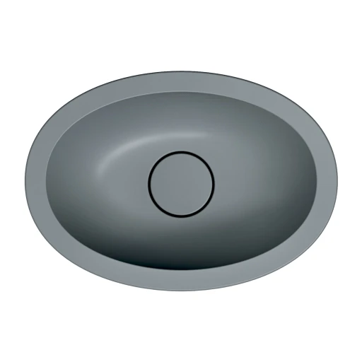 Shell M+  Aufsatzwaschtisch,  38 x 25 cm  Ash grey matt (AG)