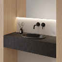 Shell M+  Aufsatzwaschtisch,  38 x 25 cm   Black lava matt (BLV)