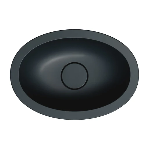 Shell M+  Aufsatzwaschtisch,  38 x 25 cm   Black lava matt (BLV)