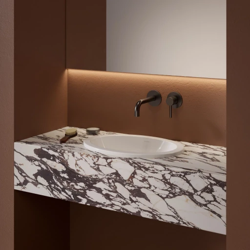 Shell M+  Aufsatzwaschtisch,  38 x 25 cm Weiß glänzend (BP)