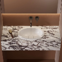 Shell M+  Aufsatzwaschtisch,  38 x 25 cm Weiß glänzend (BP)