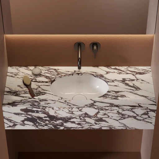 Shell M+  Aufsatzwaschtisch,  38 x 25 cm Weiß glänzend (BP)