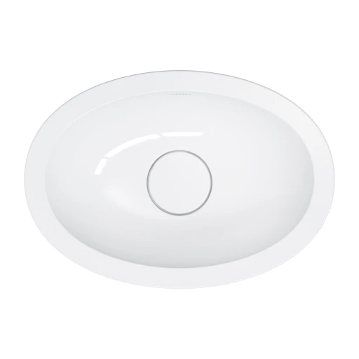 Shell M+  Aufsatzwaschtisch,  38 x 25 cm Weiß glänzend (BP)