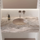 Shell M+  Unterbauwaschtisch  38 x 25 cm dune beige matt (DB)