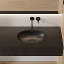 Shell M+  Unterbauwaschtisch 48 x 31 cm Black lava matt (BLV)