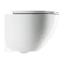 Ottawa Comfort Wand-WC SILENT POWER™ mit WC-Sitz mit Absenkautomatik,54 x 37 cm Weiß glänzend (BP)