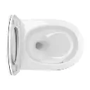 Ottawa Comfort Wand-WC SILENT POWER™ mit WC-Sitz mit Absenkautomatik,54 x 37 cm Weiß glänzend (BP)