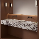 Shell M+  Unterbauwaschtisch 48 x 31 cm Weiß glänzend (BP)