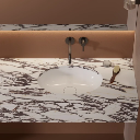 Shell M+  Unterbauwaschtisch 48 x 31 cm Weiß glänzend (BP)