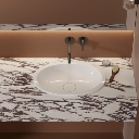 Shell M+  Unterbauwaschtisch 48 x 31 cm Weiß glänzend (BP)