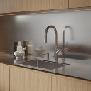 Bend Küchenarmatur mit ausziehbarem Auslauf Nickel gebürstet (NI)