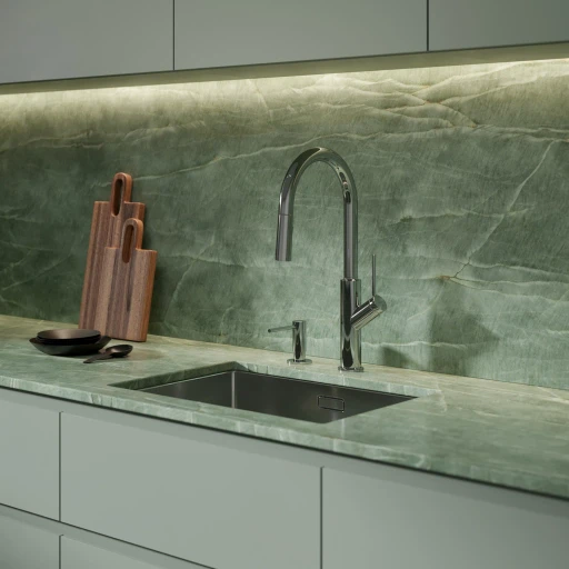 Bend Küchenarmatur mit ausziehbarem Auslauf Chrom poliert (CR)