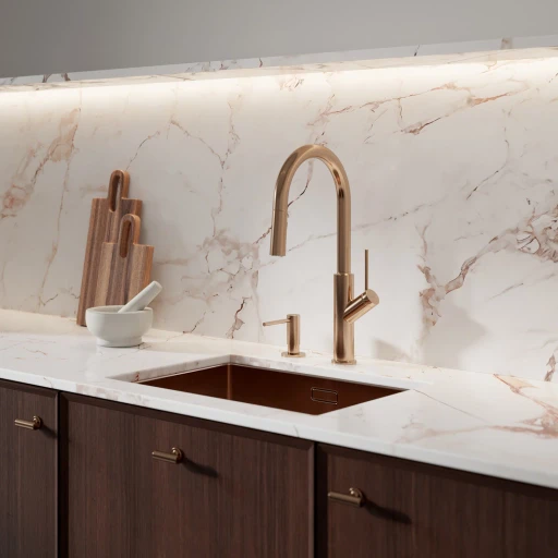 Bend Küchenarmatur mit ausziehbarem Auslauf Kupfer gebürstetet (CPB)