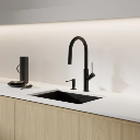 Bend Küchenarmatur mit ausziehbarem Auslauf  Schwarz seidenmatt (BLH)