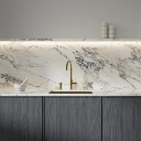 Y Küchenarmatur Messing gebürstet (BSB)