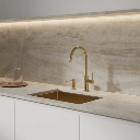 Y Küchenarmatur Gold gebürstetet (GLB) 