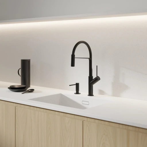 Vita Küchenarmatur mit ausziehbarem Auslauf Gold poliert (GL) (Kopie)