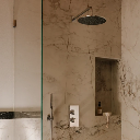 Unterputz-Badewannen- und Duscharmatur mit Thermostat Chrom poliert (CR)