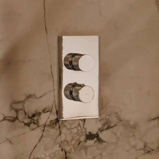 Unterputz-Badewannen- und Duscharmatur mit Thermostat Chrom poliert (CR)