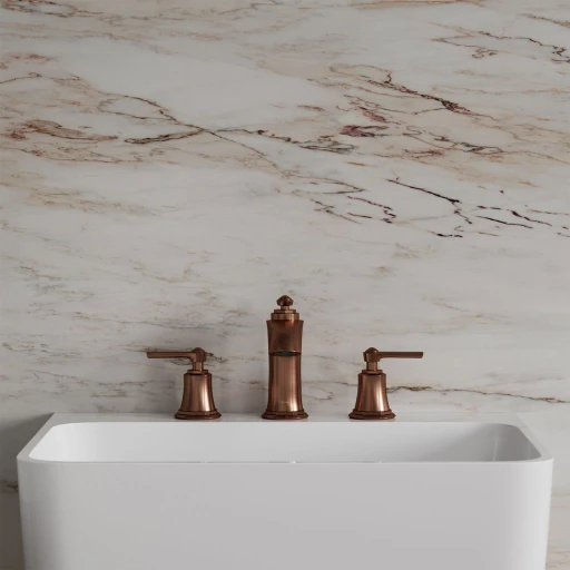 Armance 3-Loch-Waschtischarmatur Antikes Kupfer gebürstet (ORB)