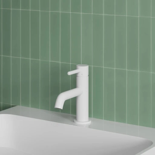 Y Waschtischarmatur, Weiß matt (WM)