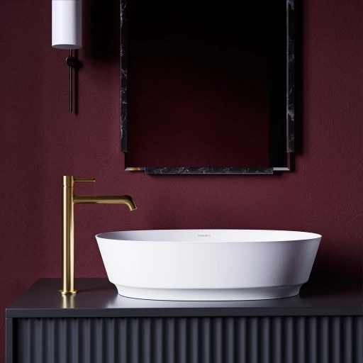 Y Waschtischarmatur hoch,Gold gebürstetet (GLB)