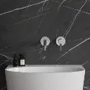 Y Unterputz Waschtischarmatur mit langem Auslauf Chrom poliert (CR)