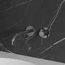 Y Unterputz Waschtischarmatur mit langem Auslauf Chrom poliert (CR)