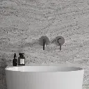 Y Unterputz Waschtischarmatur mit langem Auslauf Graphit gebürstet (GR)