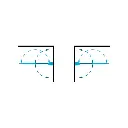 Kenton Zweiflügelige Badewannen-Duschwand, 120 cm Schwarz matt / klarglas (BLMTR) XHE20BLTR