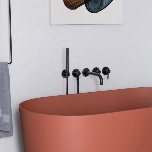 Y Unterputz-5-Loch-Badewannenarmatur mit langem Auslauf Y1237-1BL