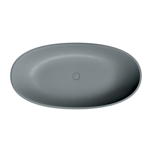 Shell M+ Freistehende Badewanne, 148 x 75 cm,Ash grey matt (AG) SHELL148WWAG