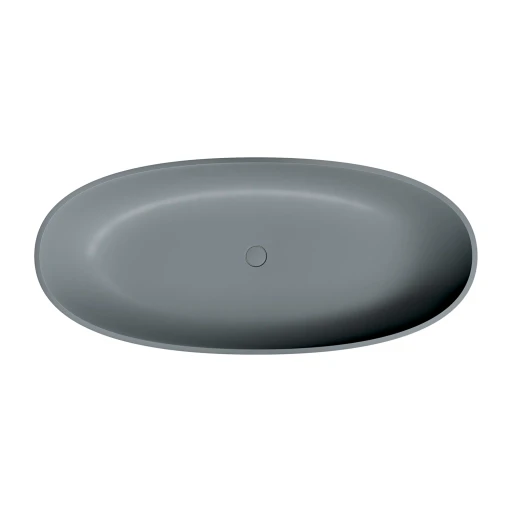 Shell M+ freistehende Badewanne, 175 x 78 cm,Ash grey matt (AG) SHELL175WWAG