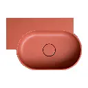OVO M+ Aufsatz- und Wandwaschtisch - links,Terracotta matt (TE) 55 x 36 cm OVO555UWLTE