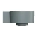 OVO M+ Aufsatz- und Wandwaschtisch - links,Ash grey matt (AG33 x 34 cm OVO335UWLAG