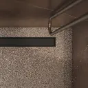 Duschrinne mit Vollblende, 90 cm Schwarz seidenmatt (BLH) LOWFIX90GBL